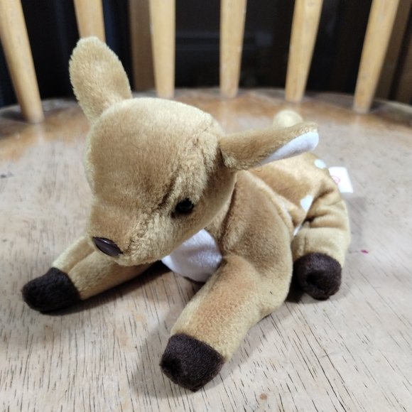 ✓TY Beanie Baby Whisper The Fawn - Picture 2 of 13